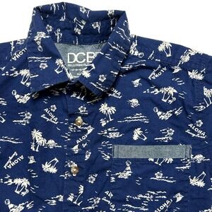 DCBD Drill Clothing Co. Boys Aloha Hawaiian Print Short Sleeve Button Down Shirt